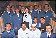 Part of Finnjet's crew in July 2005. Photo: Welcome Aboard